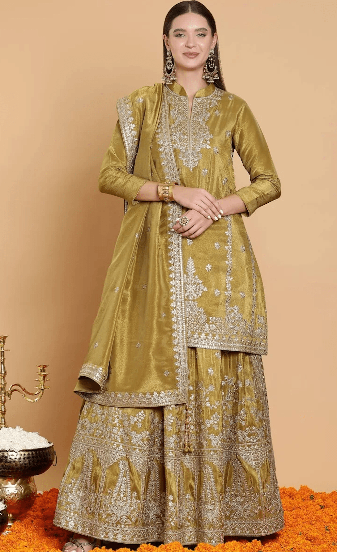 silk lehenga